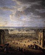 John Martin The Stables Viewed from the Chateau at Versailles France oil painting artist